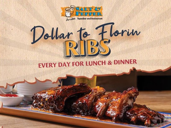 Dollar to Florin on Ribs at Salt & Pepper